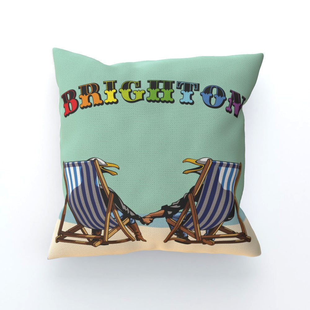 Laughing Seagulls - Throw Pillows