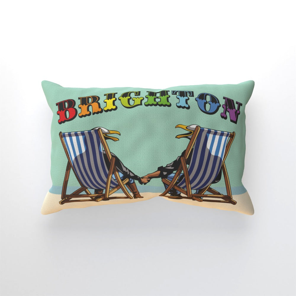 Laughing Seagulls - Throw Pillows